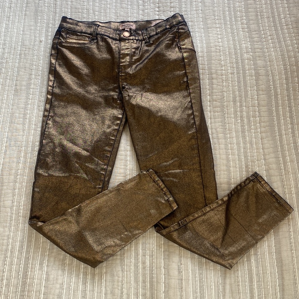 Juicy Couture Metallic Pull On Jeggings size 8 - Picture 2 of 10